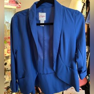 Candie's Vibrant Blue Women's light Blazer large